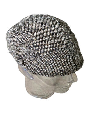 Grey Tweed look cap